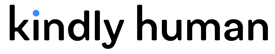 Kindly Human Logo 2025 - Black and Blue