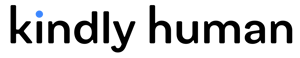 Kindly Human Logo 2025 - Black and Blue